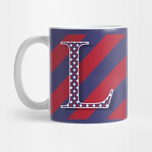 Old Glory Letter L Mug